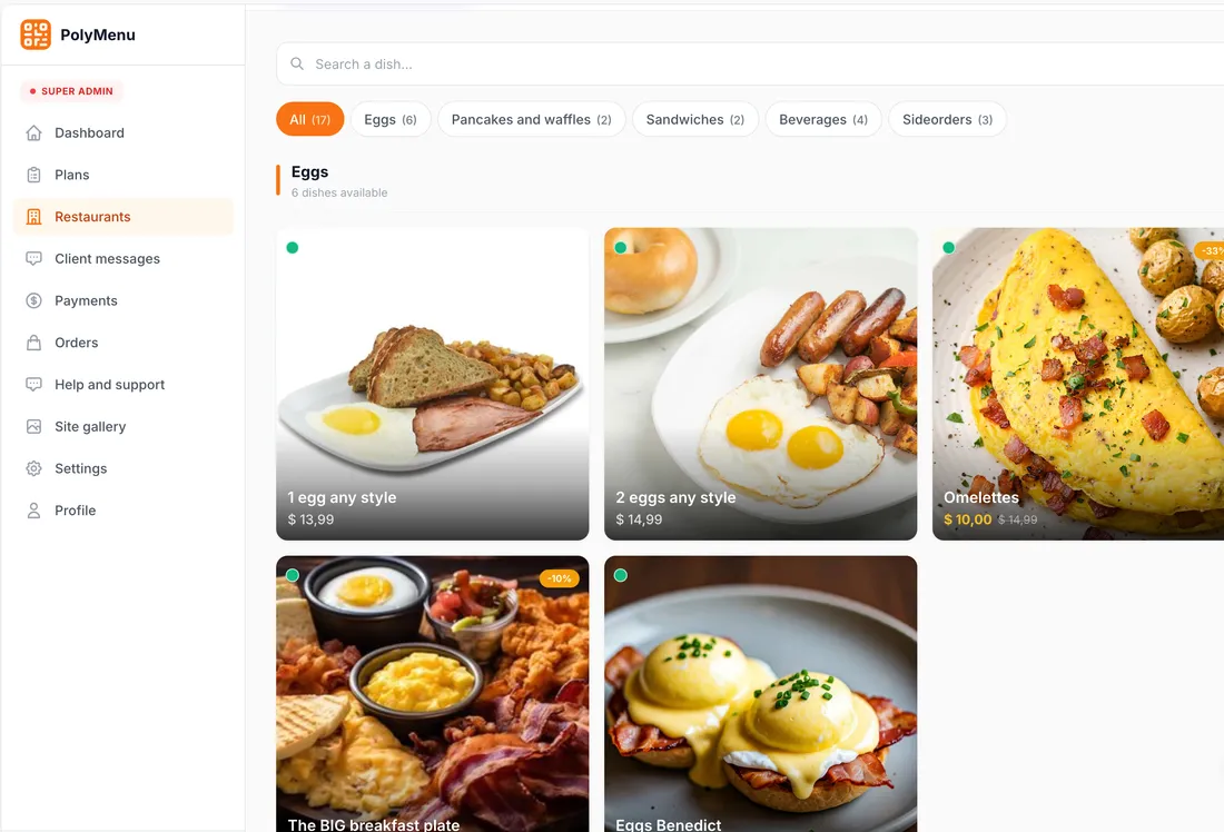 Aperçu de PolyMenu